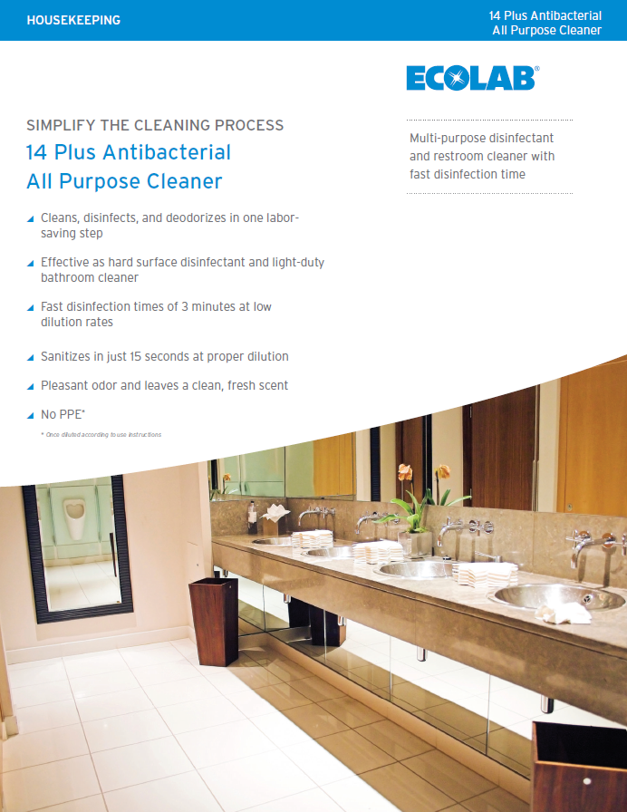 14 Plus Antibacterial All Purpose Cleaner