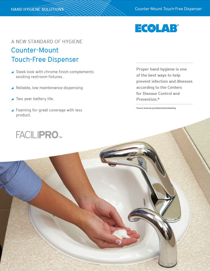 Counter Mount Touch Free Dispenser