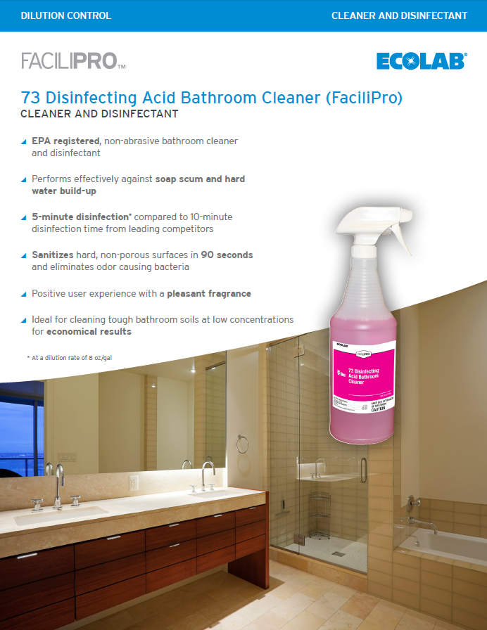 FACILIPRO 73 Disinfecting Acid Bathroom Cleaner
