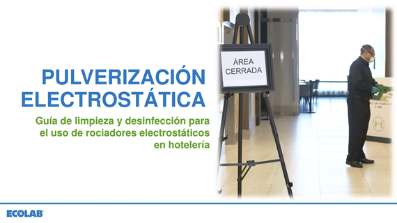 Electrostatic Spraying Procedure Guidance - Hospitality - Spanish