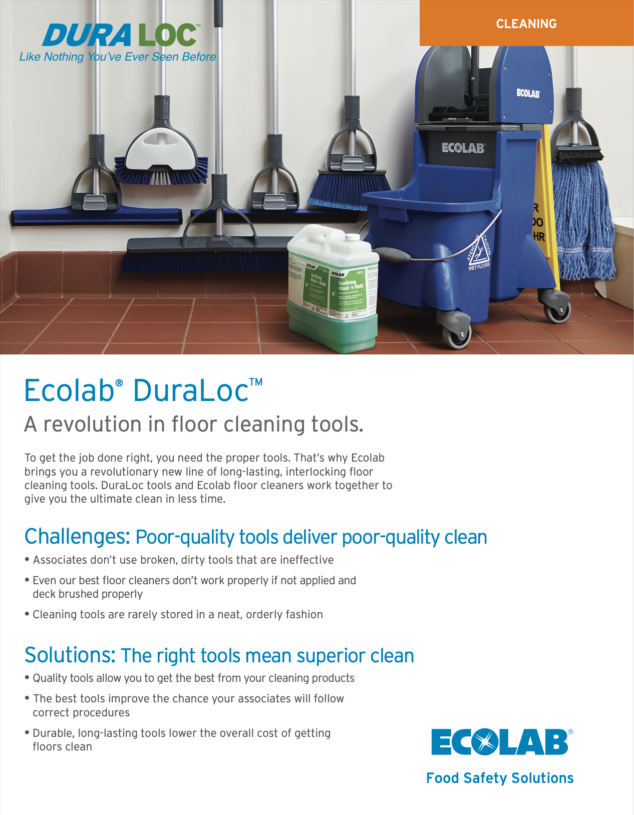 Ecolab Cleaning Caddy Oasis Pro