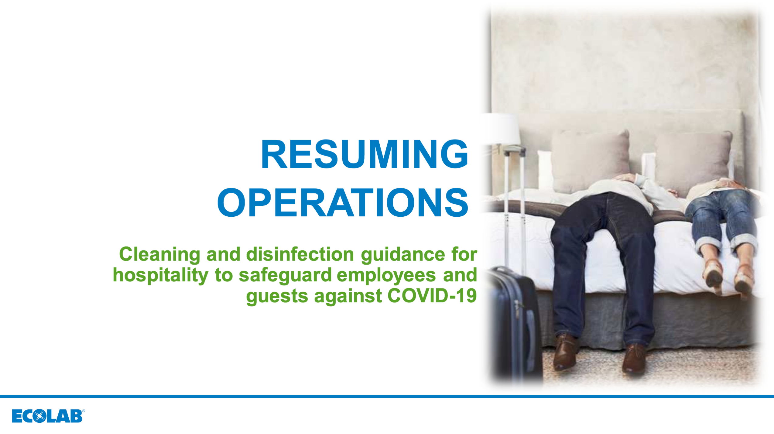 Ecolab Guidance for Resuming Operations